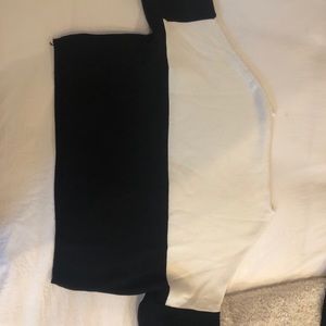 Black and white sweater